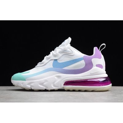 Nike Bayan Air Max 270 React Gardient Shift Beyaz / Açık Mavi Koşu Ayakkabısı Türkiye - 4AFV8YOH